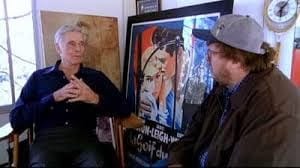Michael Moore interviewing Charlton Heston in the documentary Bowling for Columbine.
